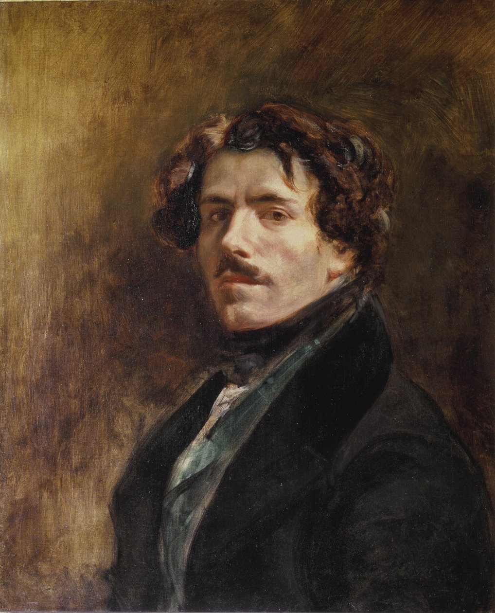 Omakuva - öljy kankaalle tekijältä Ferdinand Victor Eugene Delacroix