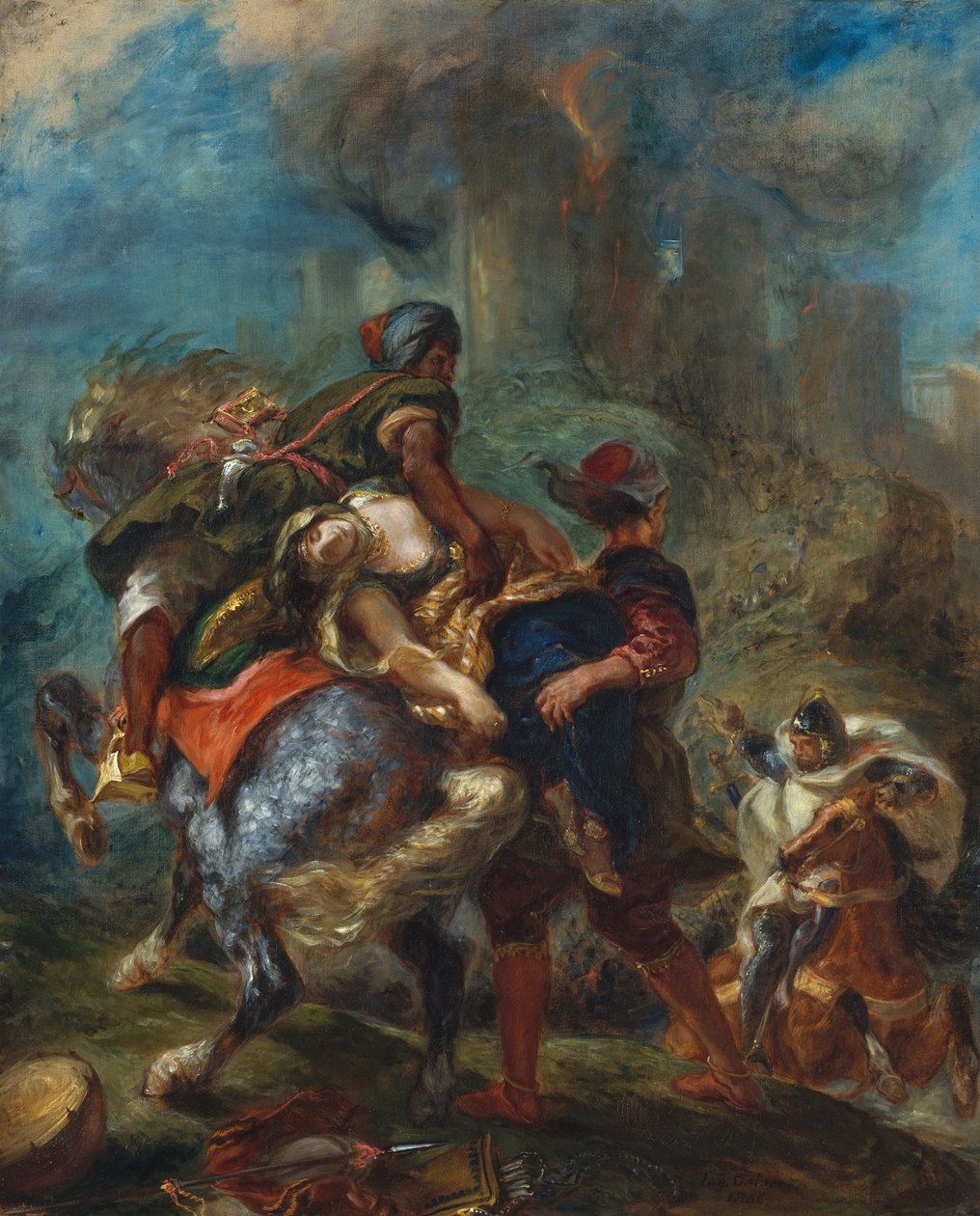 Rebeccan sieppaus tekijältä Ferdinand Victor Eugene Delacroix