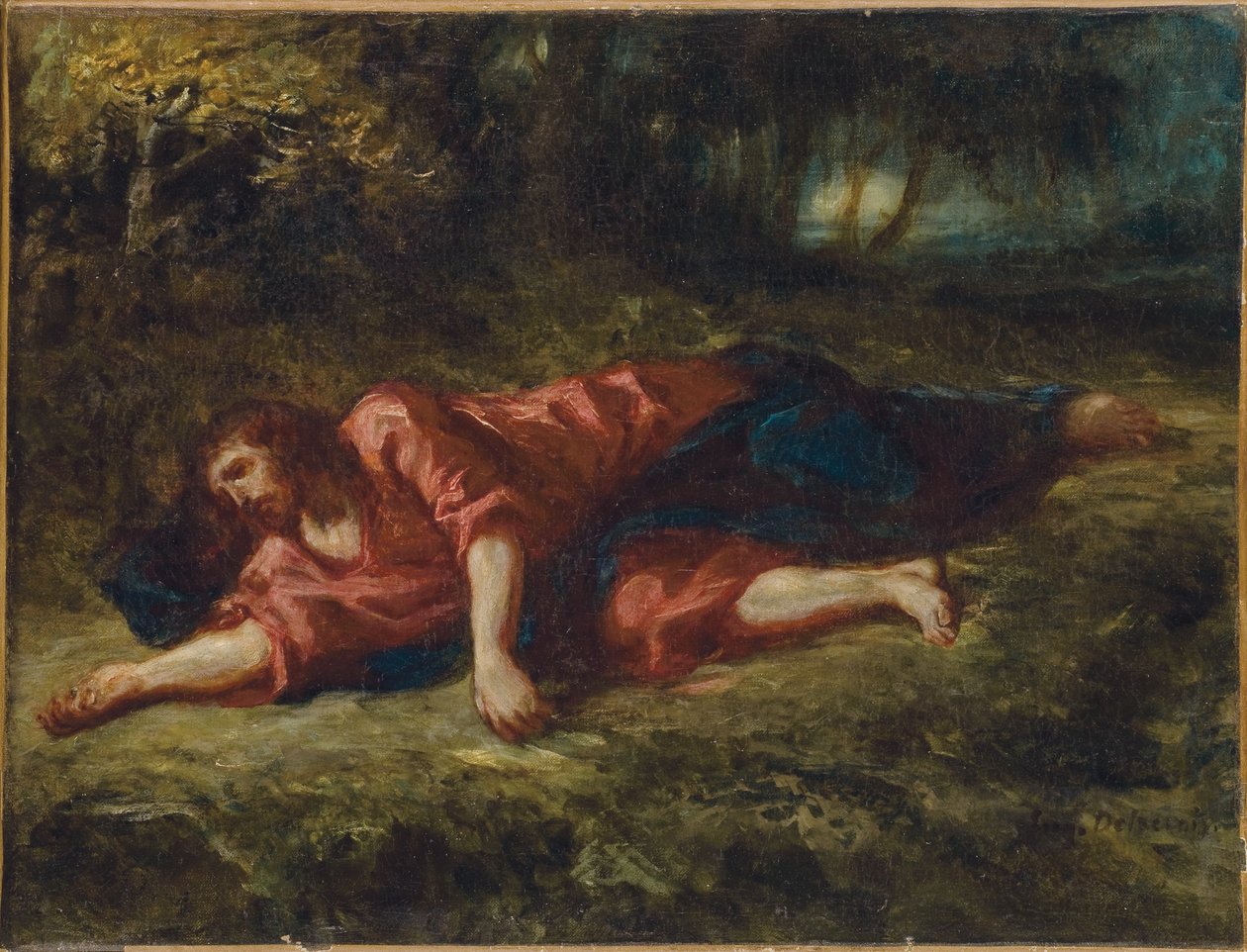 Agony in the Garden, noin 1849 tekijältä Ferdinand Victor Eugene Delacroix