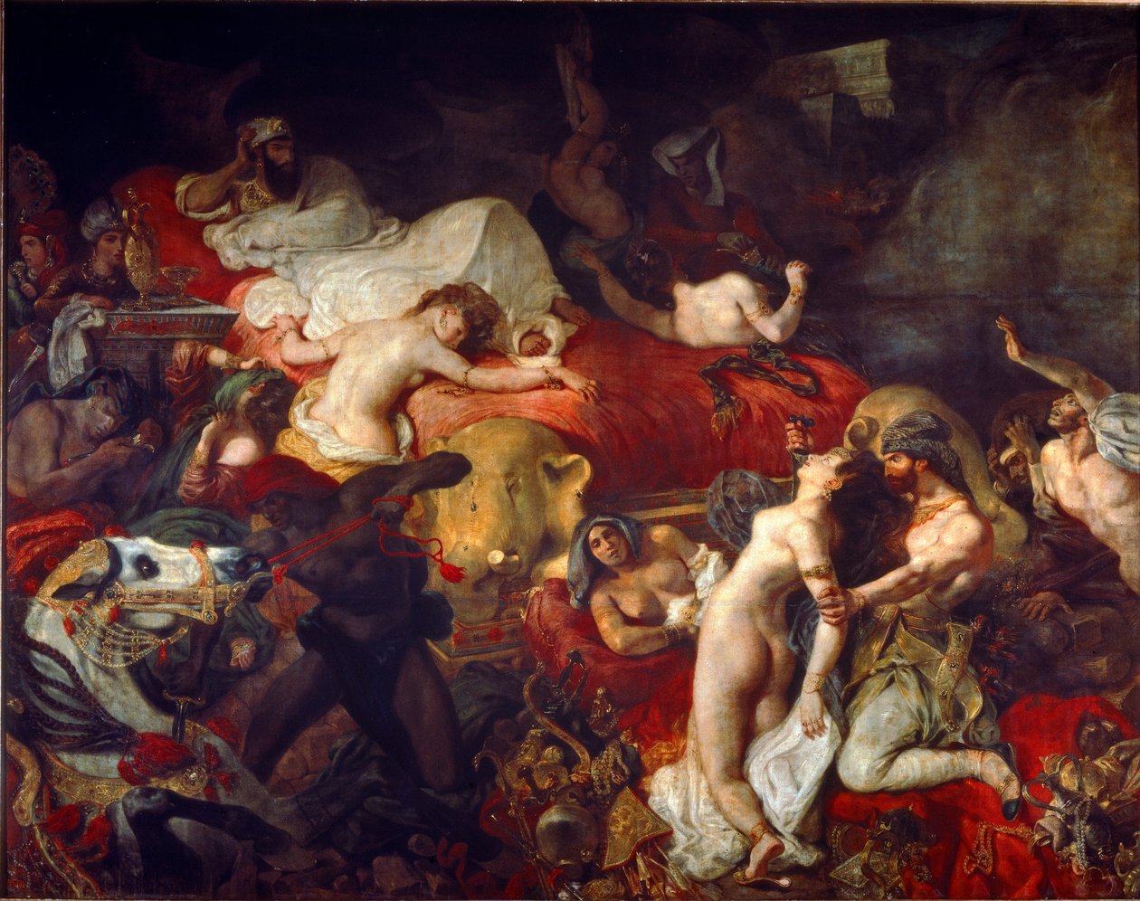 Sardanapalusin kuolema tekijältä Ferdinand Victor Eugene Delacroix