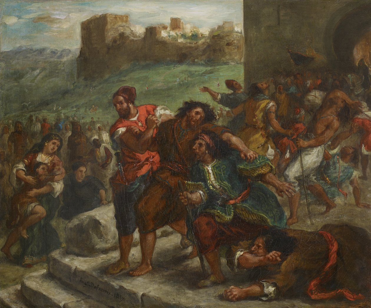 Tangerin fanaatikot, 1857 tekijältä Ferdinand Victor Eugene Delacroix