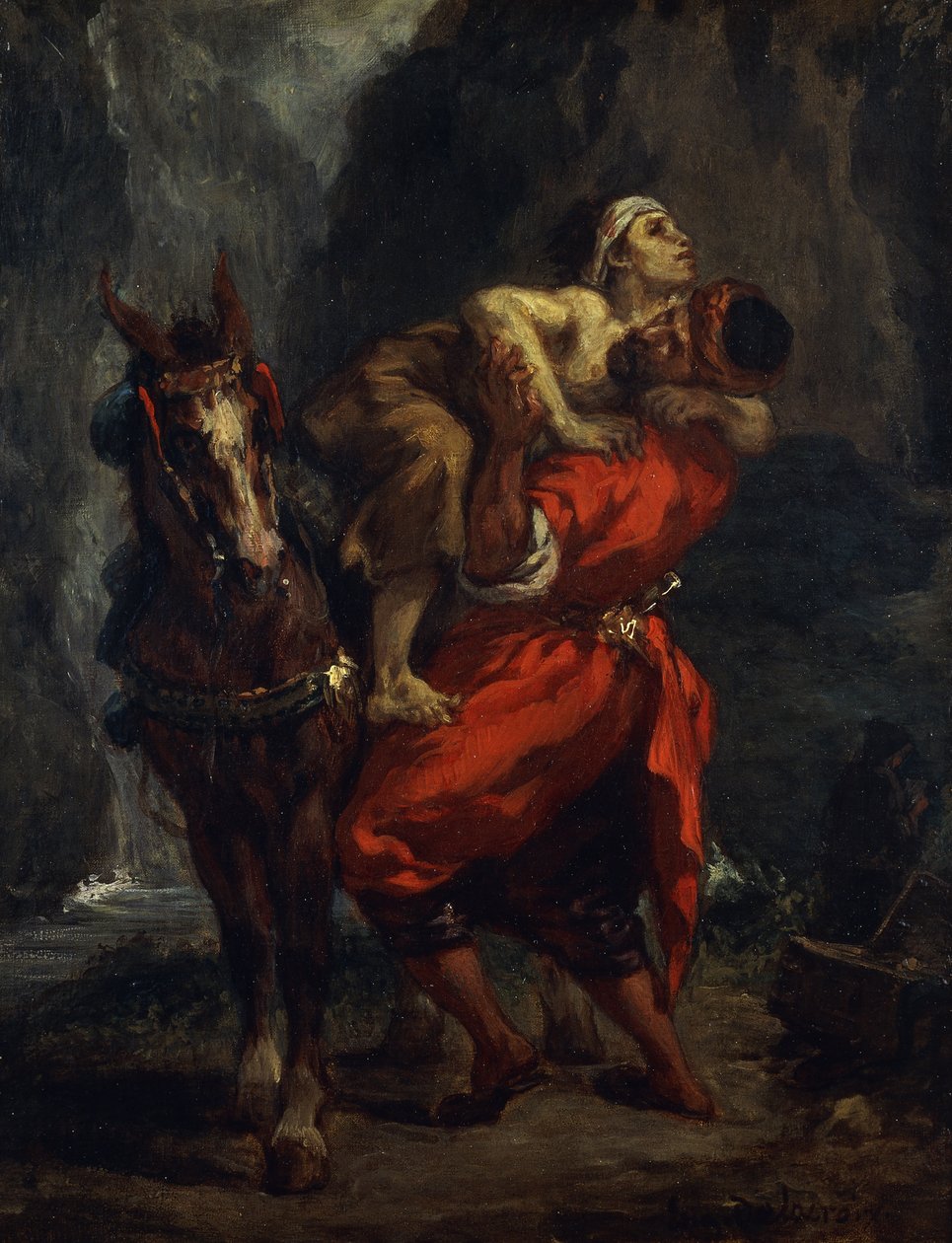 laupias samarialainen, tekijältä Ferdinand Victor Eugene Delacroix