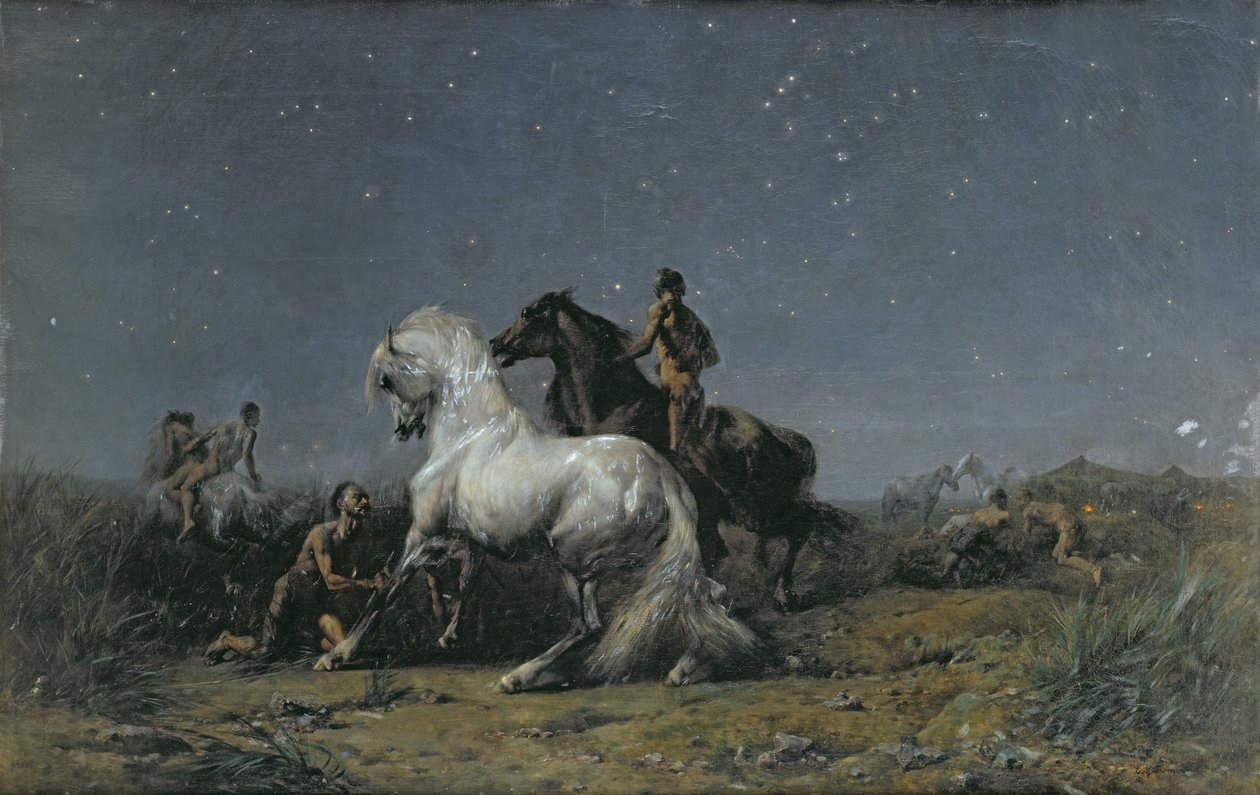 Hevosvarkaat, 1800-luku tekijältä Ferdinand Victor Eugene Delacroix
