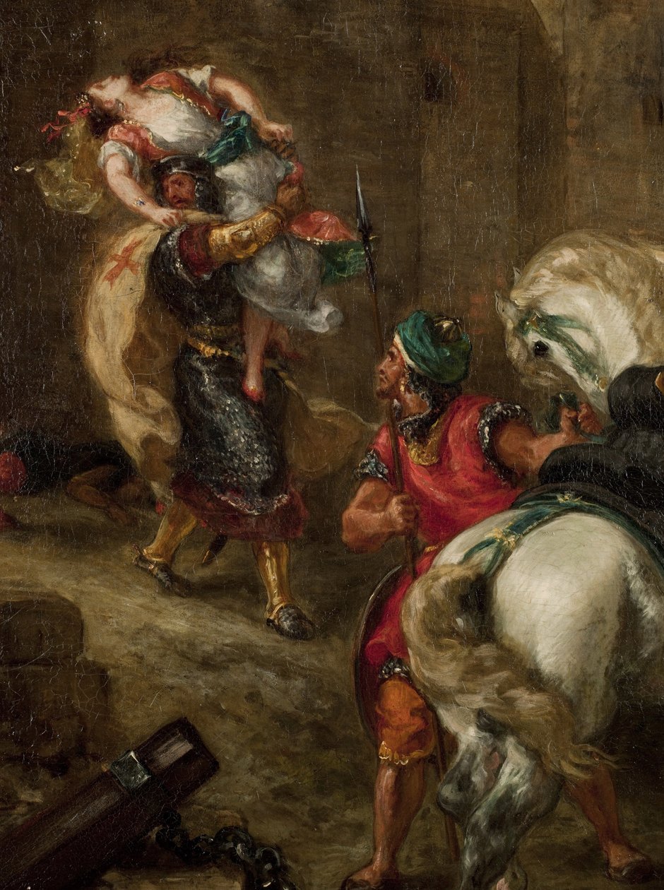 Rebeccan raiskaus tekijältä Ferdinand Victor Eugene Delacroix