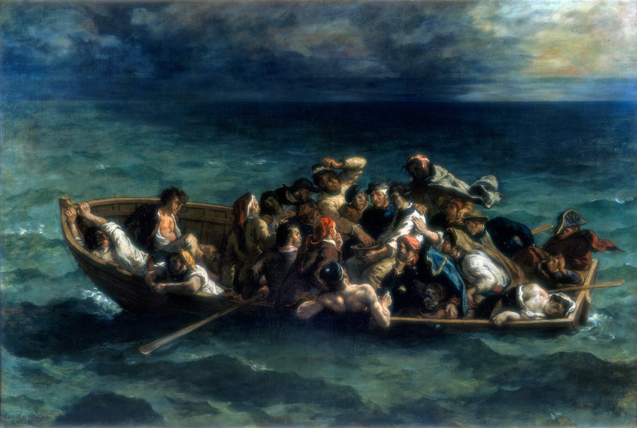 Don Juanin haaksirikko, 1840 tekijältä Ferdinand Victor Eugene Delacroix