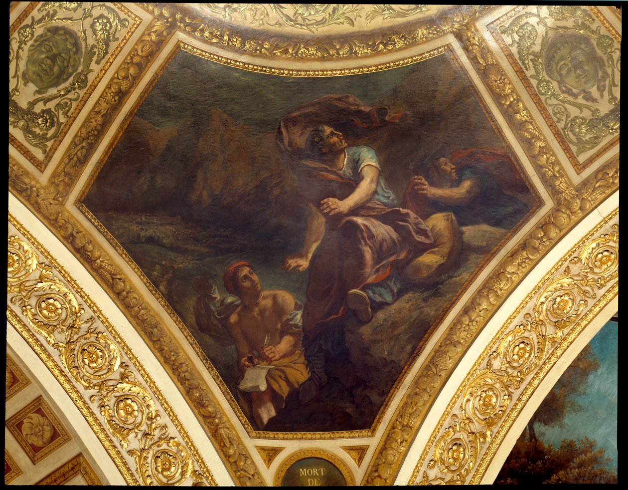 Plinius vanhin (23-79 jKr.) kuoli Vesuven purkautuessa Eugene Delacroix