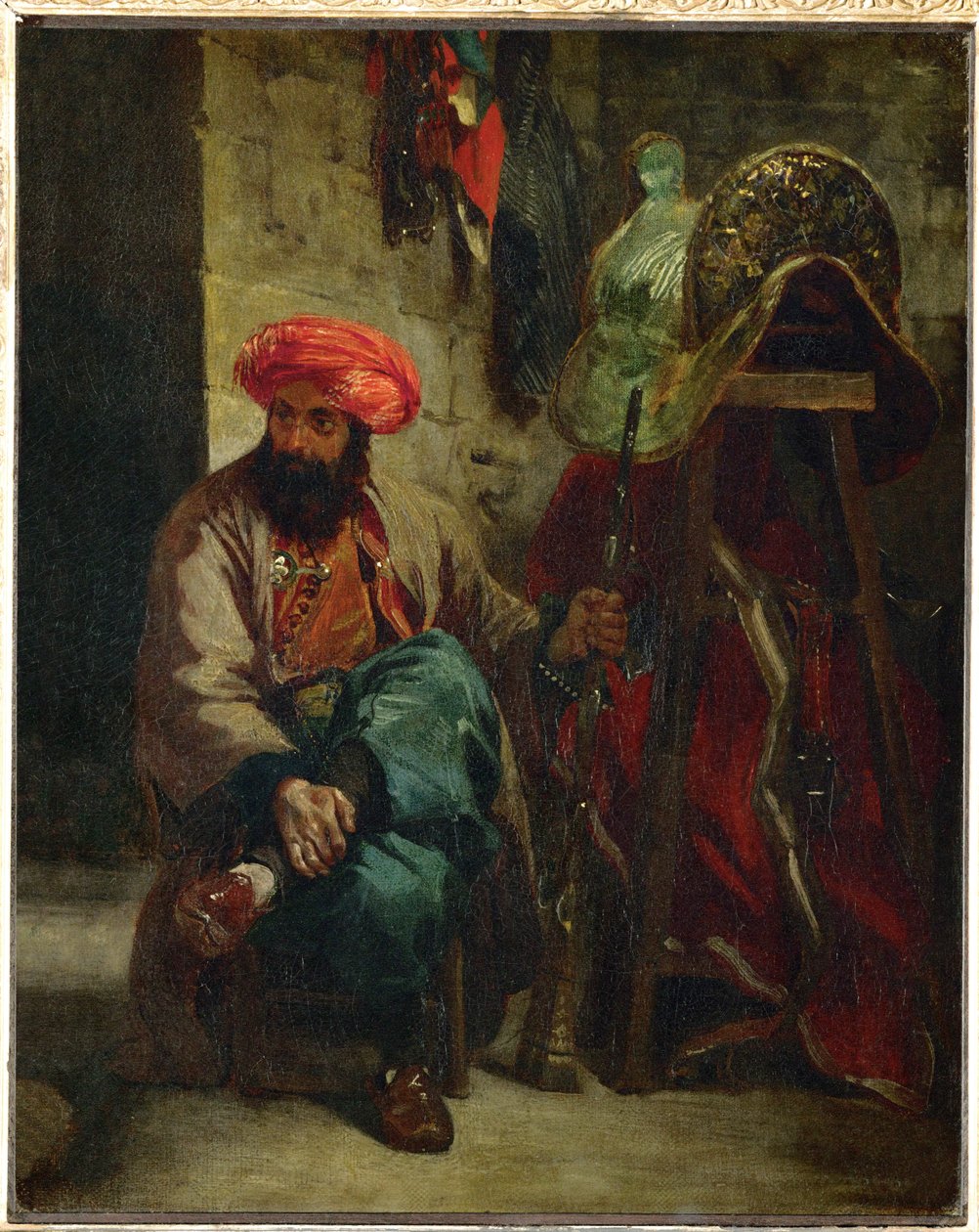 Turkki satulan kanssa ... tekijältä Ferdinand Victor Eugene Delacroix