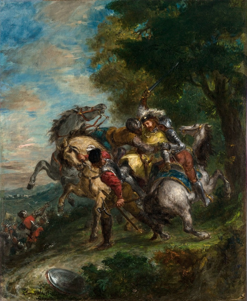 Gotzin miehet vangitsivat Weislingenin tekijältä Ferdinand Victor Eugene Delacroix