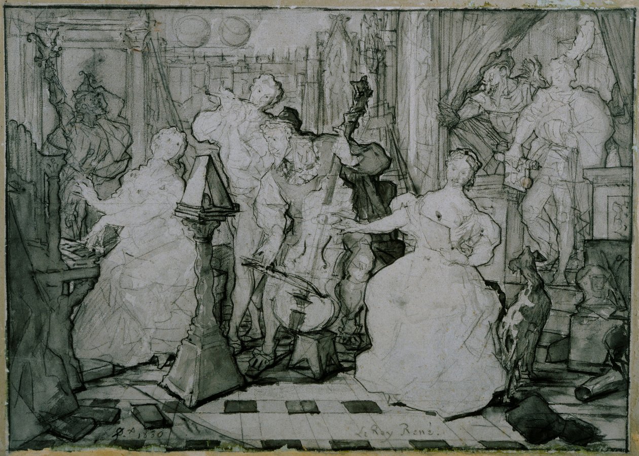 Le Roy René tekijältä Ferdinand Victor Eugene Delacroix
