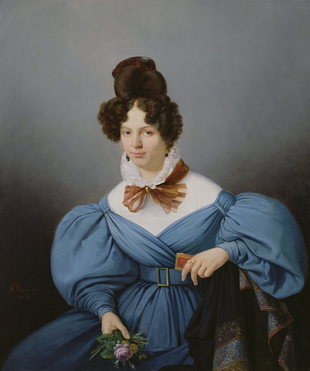 Naisen muotokuva, n. 1830 tekijältä Ferdinand Wachsmuth
