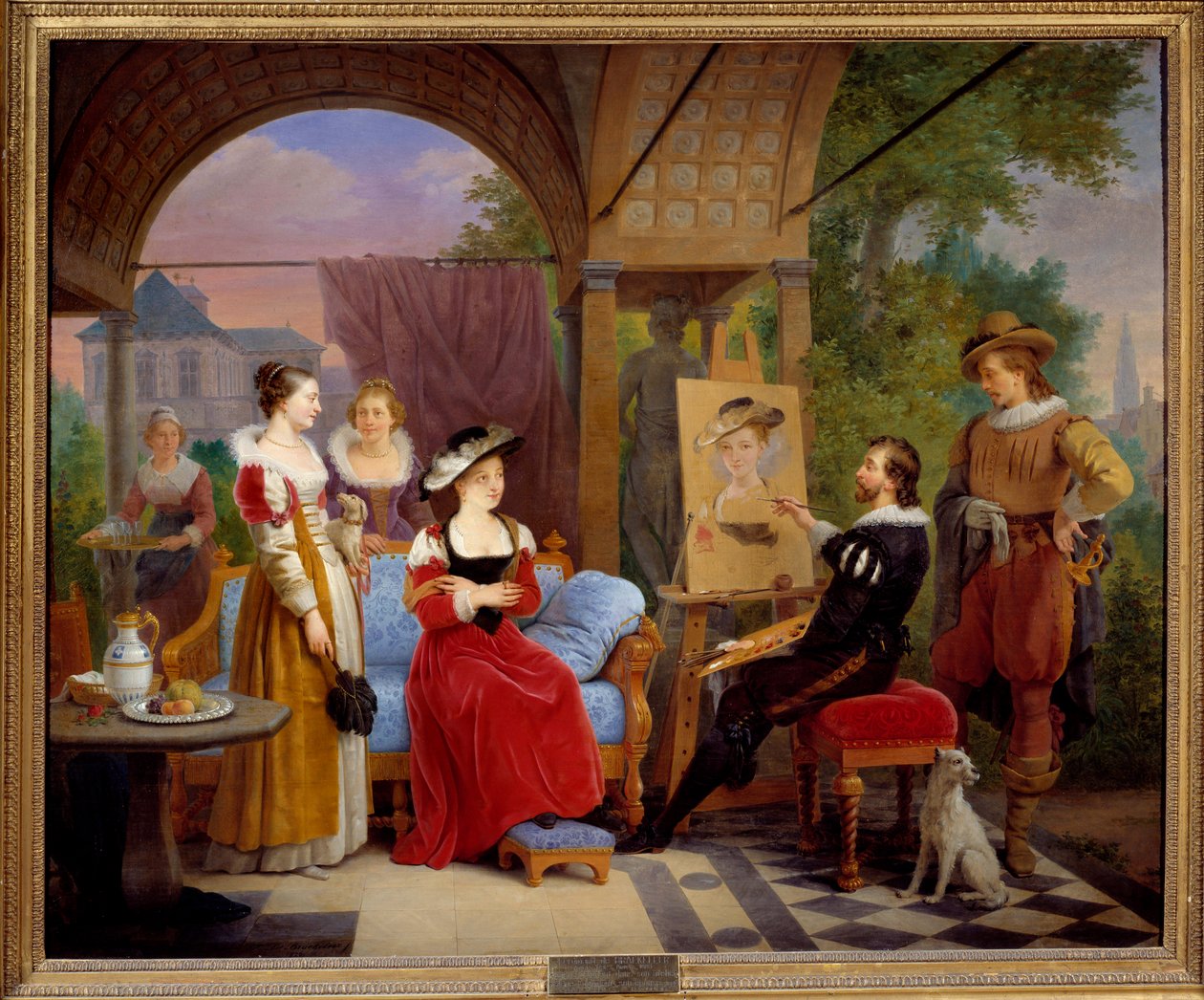 Pierre Paul (Pierre-Paul) Rubens (tai Peter Paul tai Petrus Paulus) (1577-1640) työpajamaalauksessaan "" olkihattu"", hänen mallinsa on käly Suzanne Fourment. Ferdinand de Braekeleer dit l