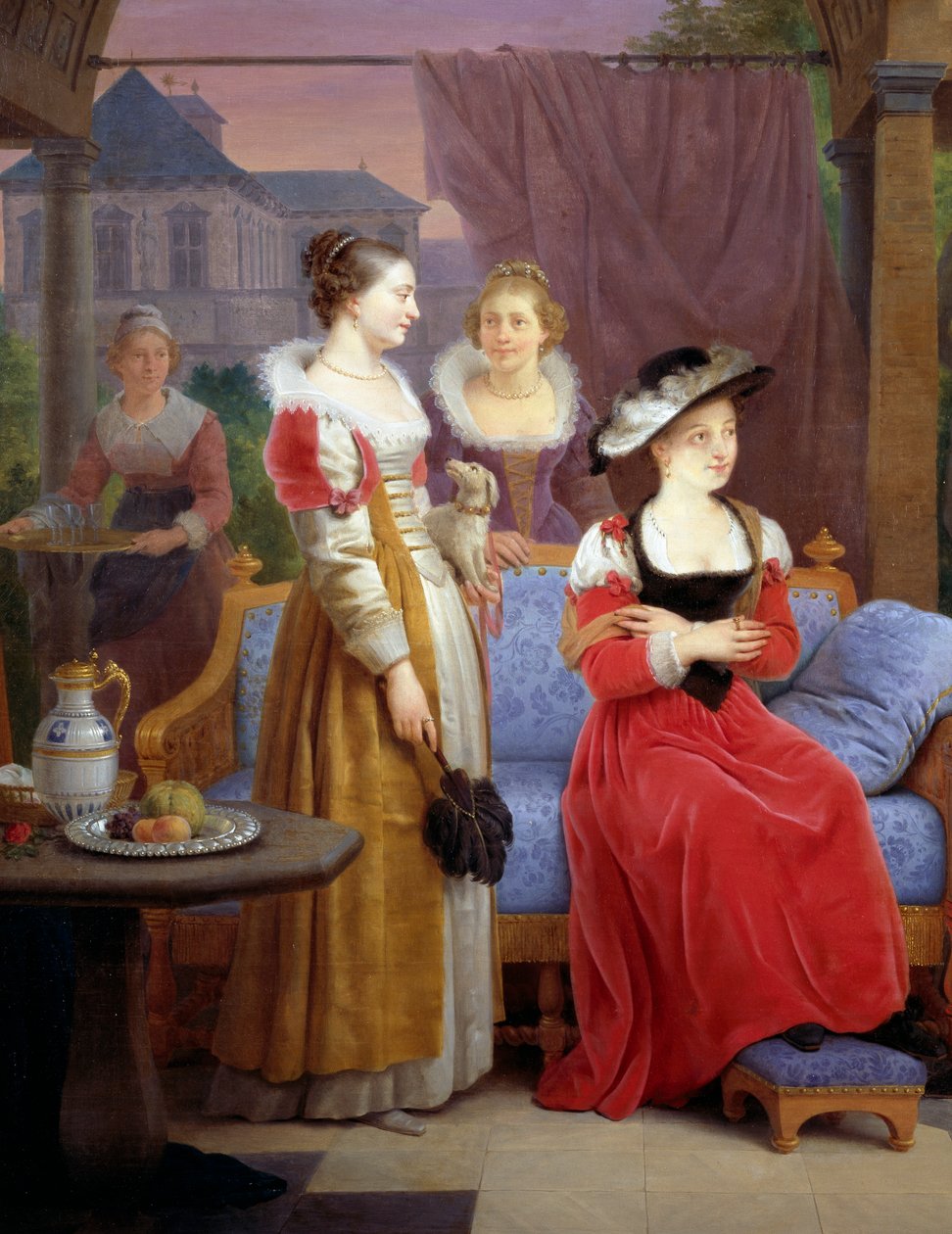 Rubens maalatessaan olkihattua studiossaan tekijältä Ferdinand de Braekeleer