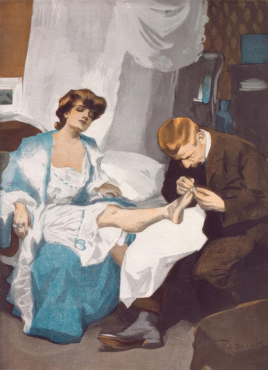Pedikyyri. / Ole hyvä, hyvä niin, minä menen kihloihin tänään. tekijältä Ferdinand von Reznicek