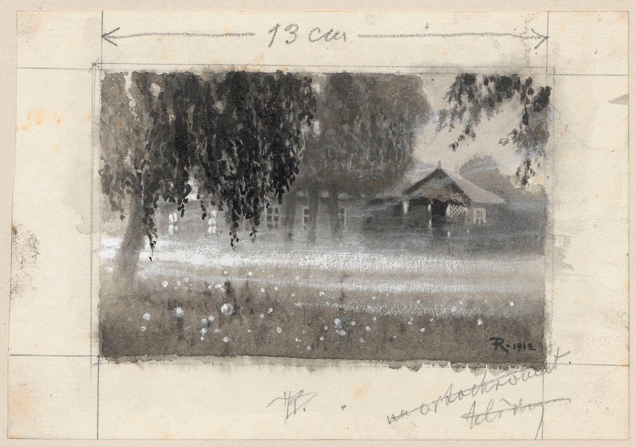 ”Borejkowszczyzna aamunkoitteessa” – J. Obstin artikkeliin tehty kuvitus tekijältä Ferdynand Ruszczyc