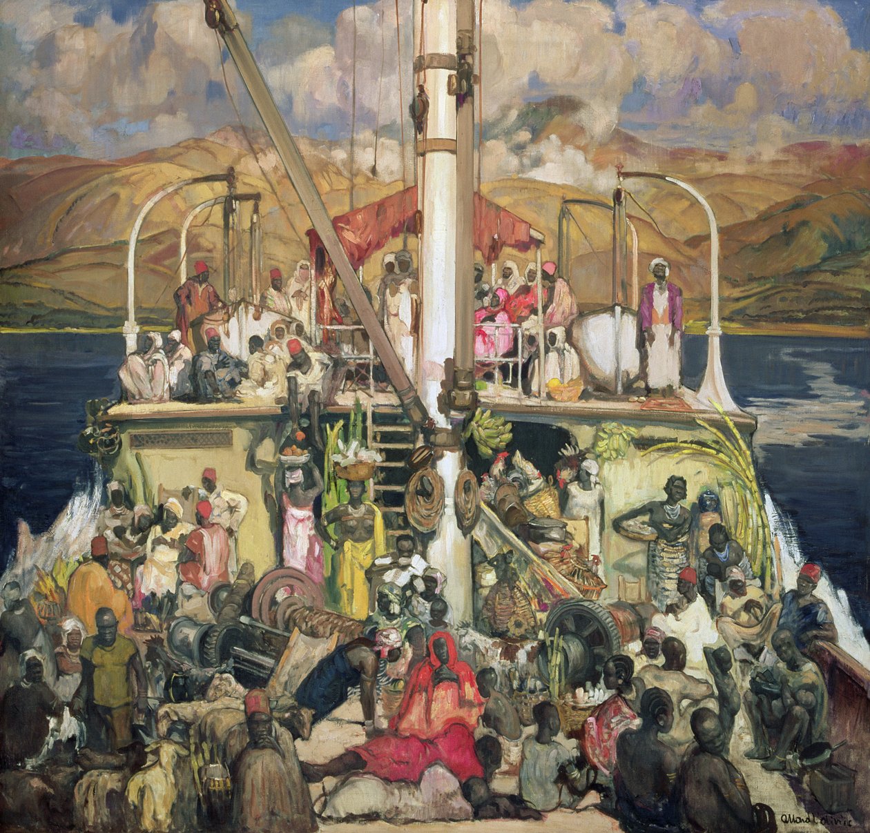 Lautta, n. 1928-33 tekijältä Fernand Allard L