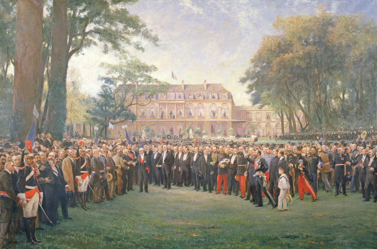 Ranskan pormestareiden vastaanotto Elyseen palatsissa, 22. syyskuuta 1900, 1904 tekijältä Fernand Cormon
