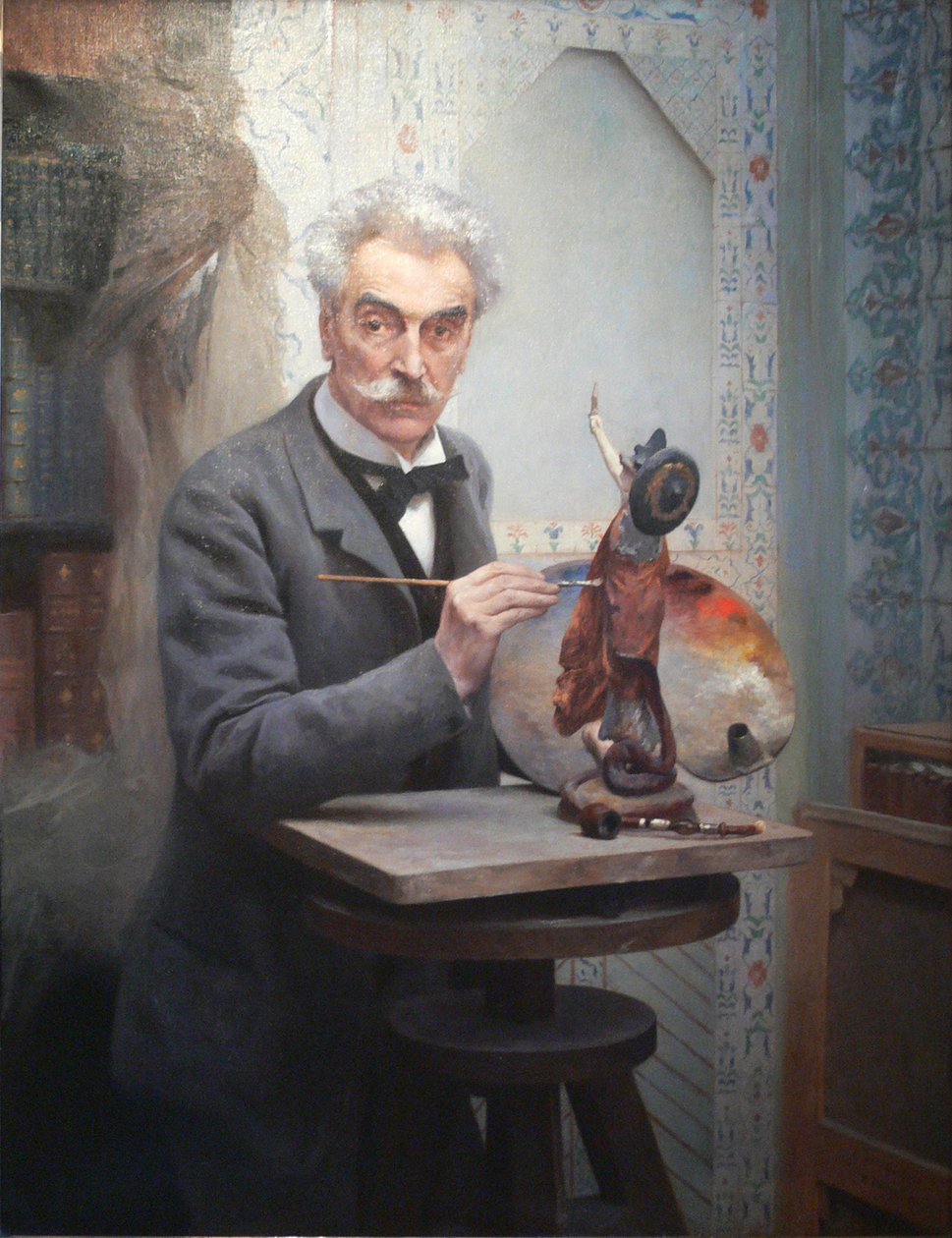 Kuvanveistäjä töissä. Gerome työpajassaan tekijältä Fernand Cormon