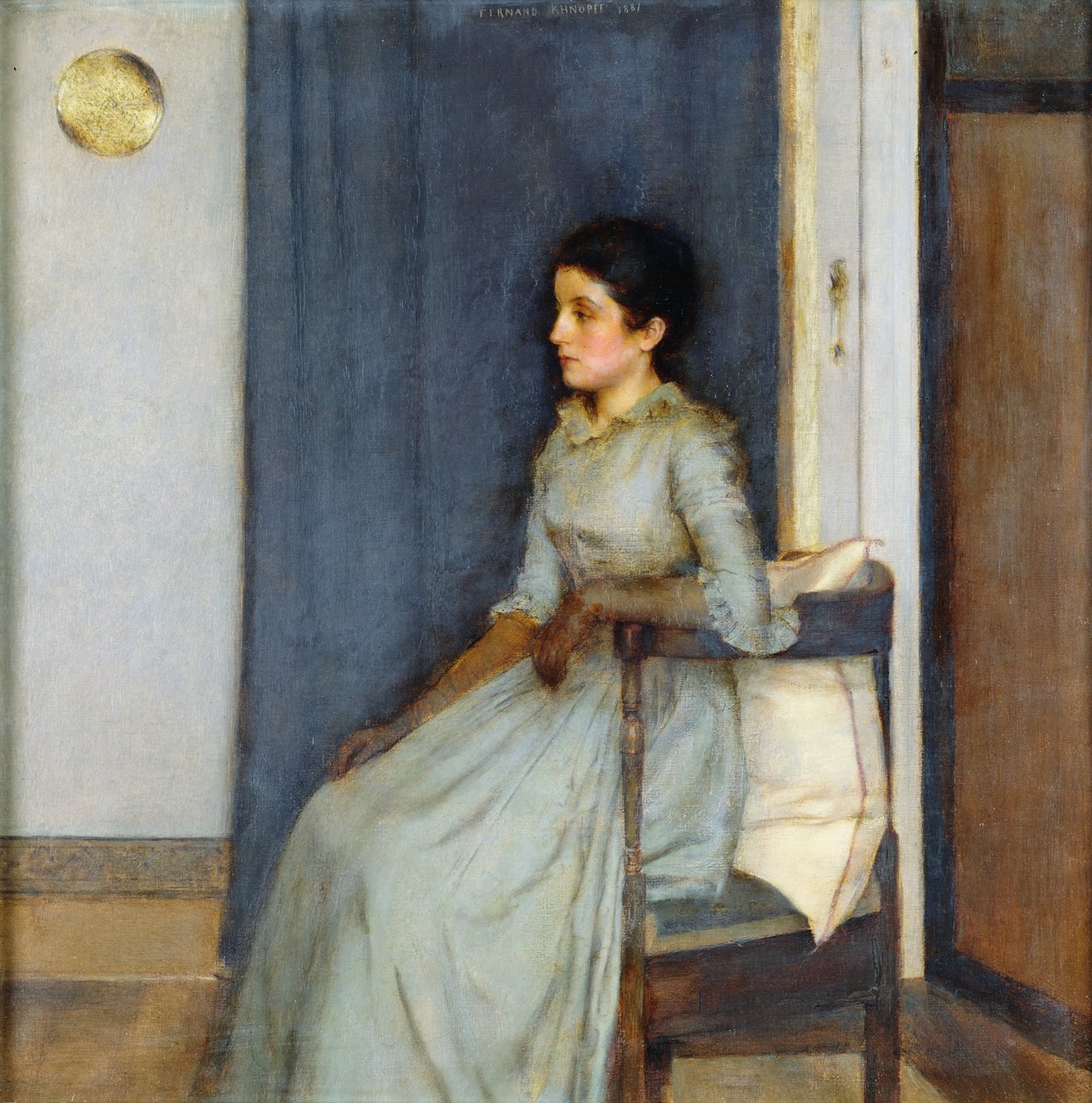 Mademoiselle Monnom, 1887 tekijältä Fernand Khnopff