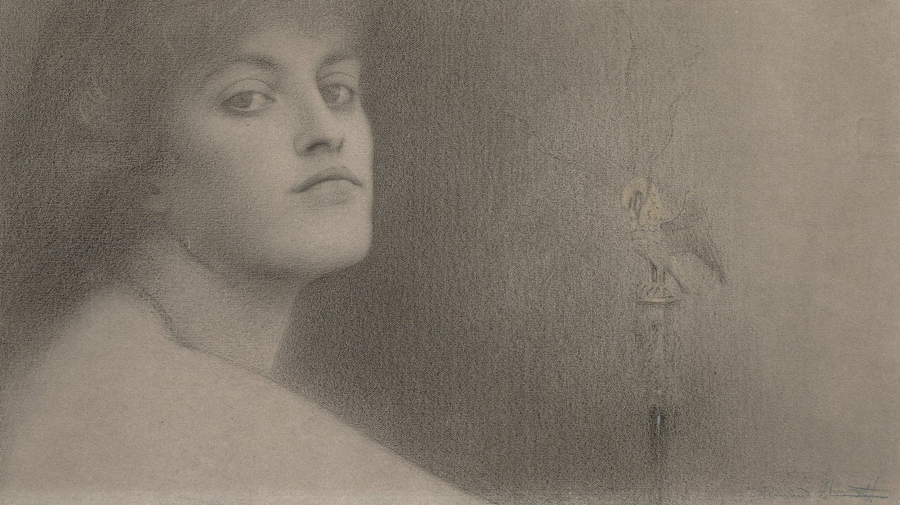 Tutkimus lOffrandelle (The Offering), 1891 tekijältä Fernand Khnopff