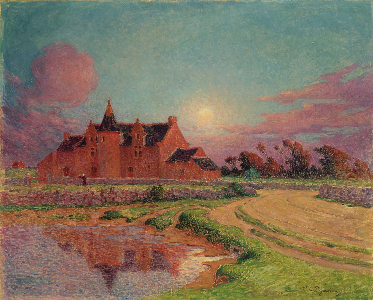 Kervandun kartano, n.1910 tekijältä Fernand Loyen du Puigaudeau