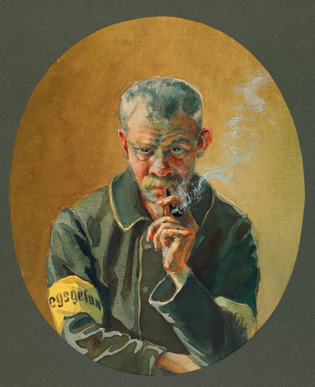 Pohjois-Ranskasta kotoisin oleva siviilivanki Gustrow, - tekijältä Fernand Barbier