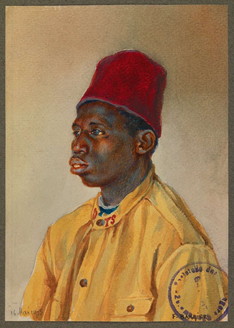 Madion - Diouf , senegalilainen sotilas, Gustrow tekijältä Fernand Barbier