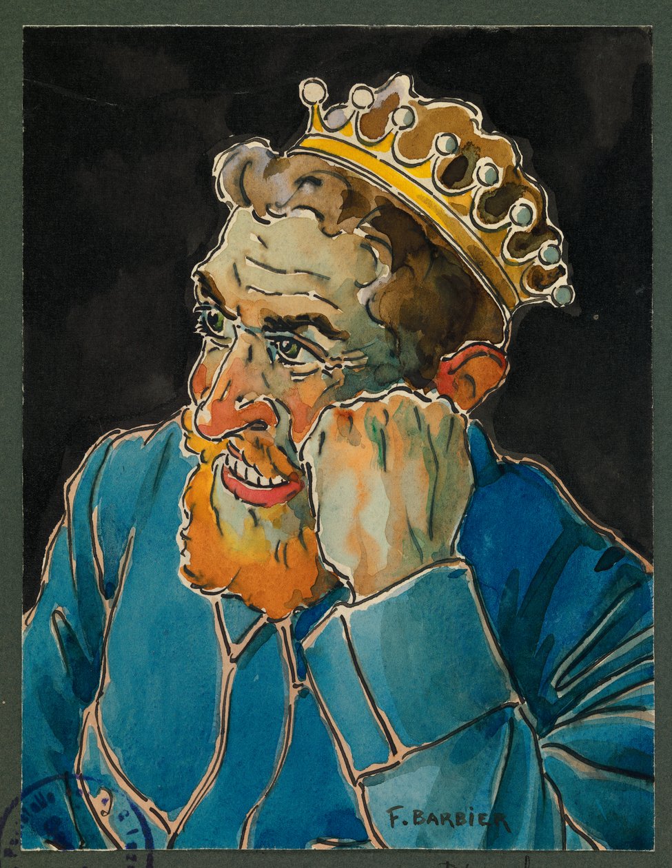 Muotokuva Delatroche, leirikokki, Gustrow tekijältä Fernand Barbier