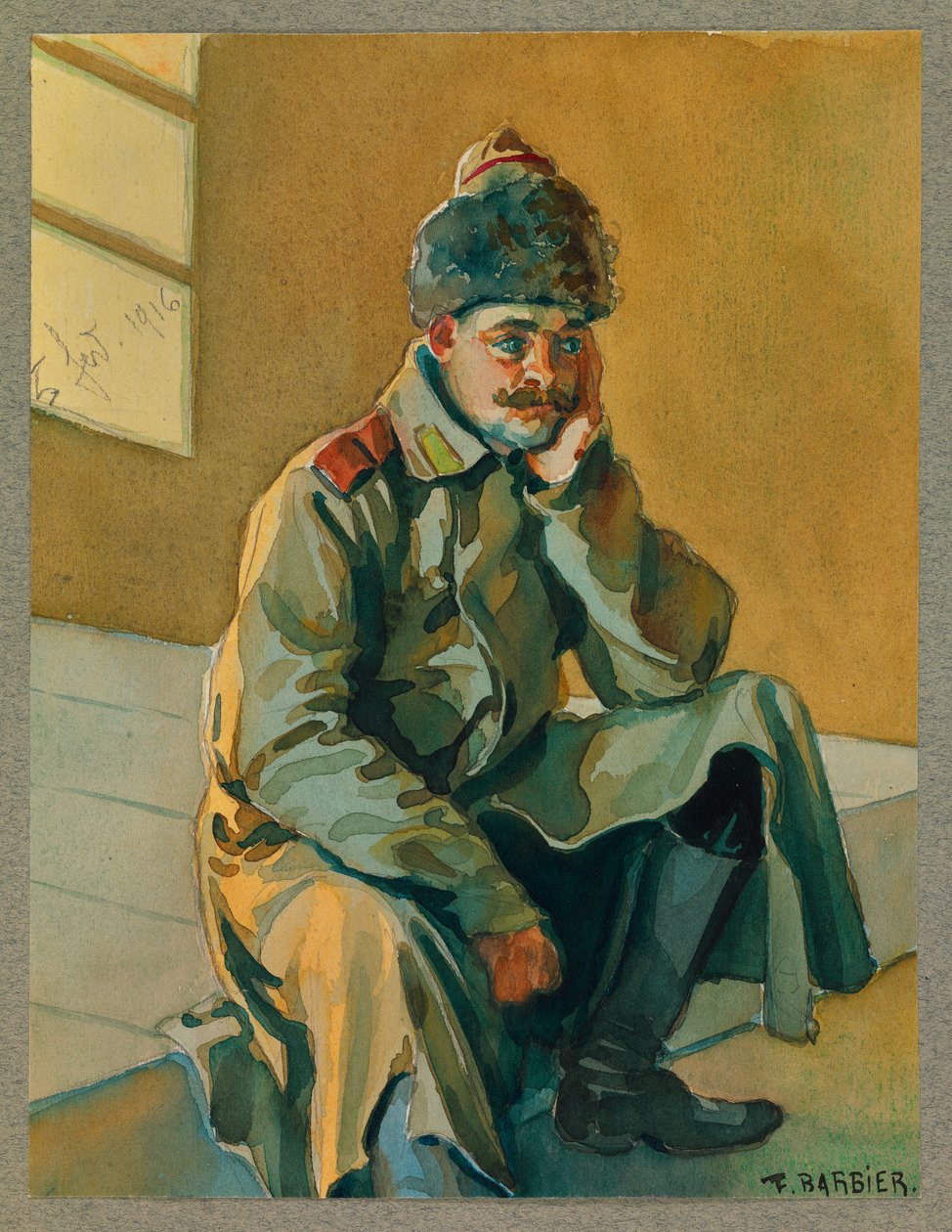 Venäläinen vanki, Gustrow tekijältä Fernand Barbier