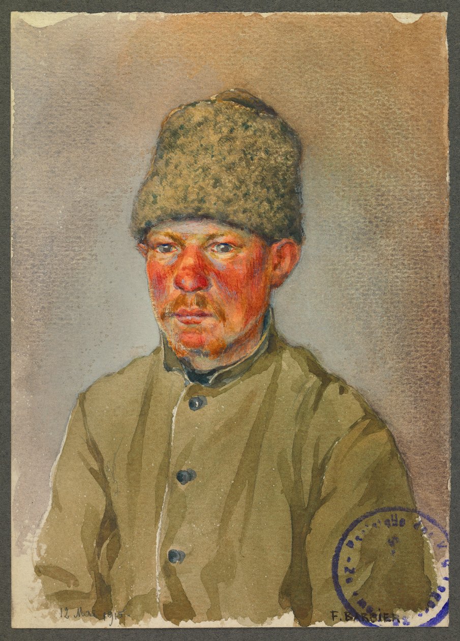 Venäläinen sotilas, Gustrow tekijältä Fernand Barbier