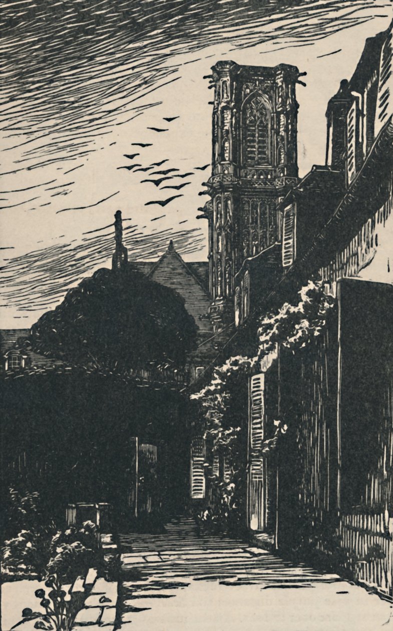 Nevers - Katedraalin torni, 1919 tekijältä Fernand Chalandre