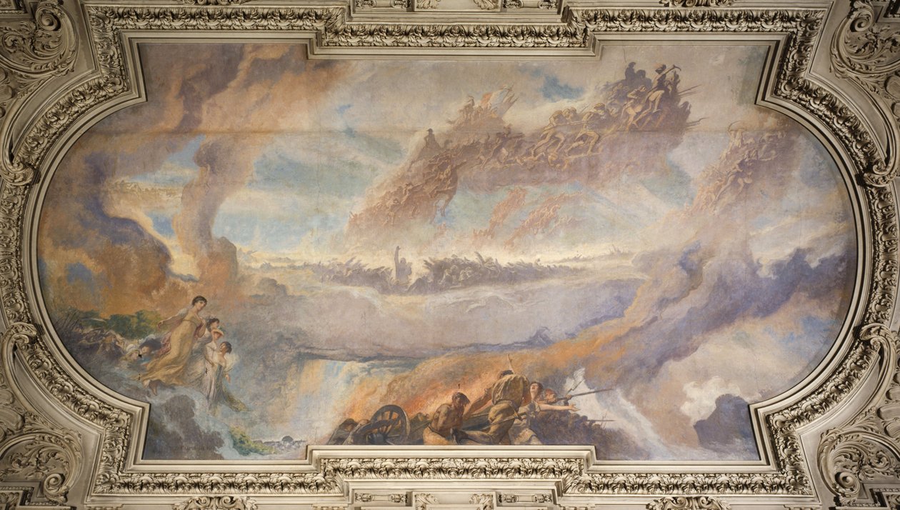 Ranskan vallankumous (keskikatto), vuosina 1906-1911 (öljy kankaalle). tekijältä Fernand Cormon