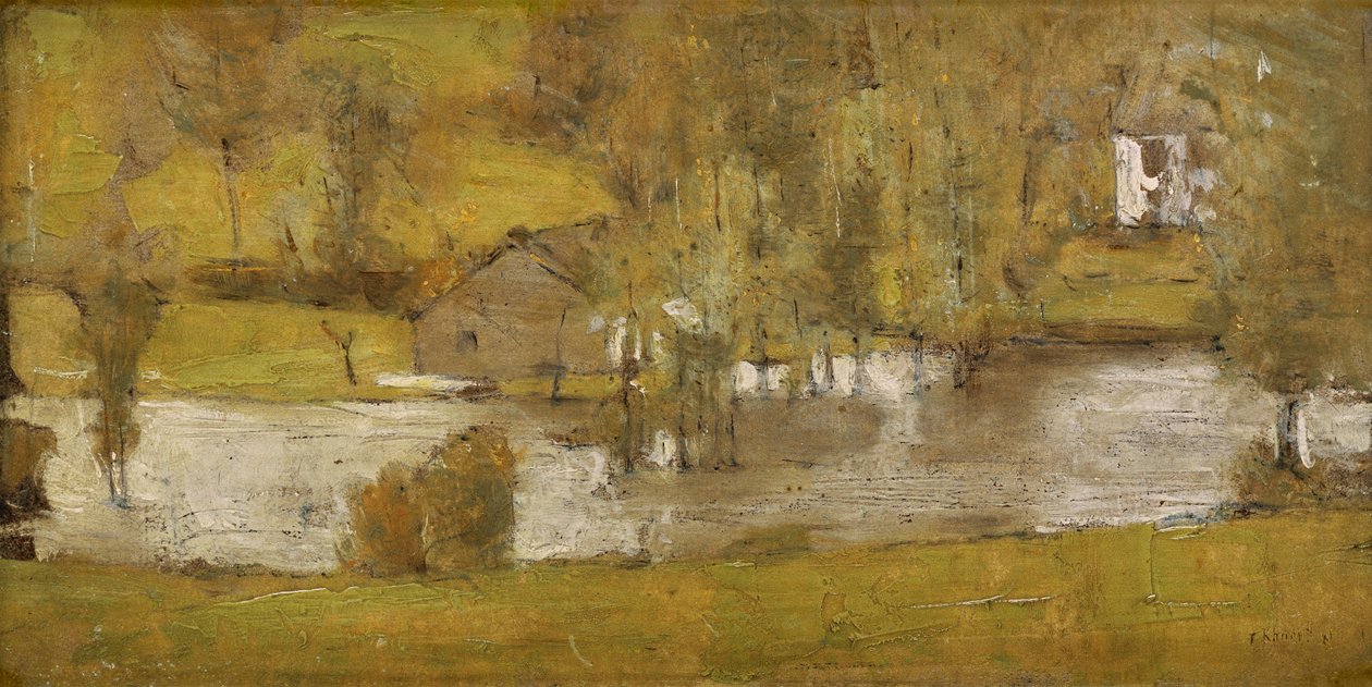 Fosset; La Crue, 1881 tekijältä Fernand Khnopff