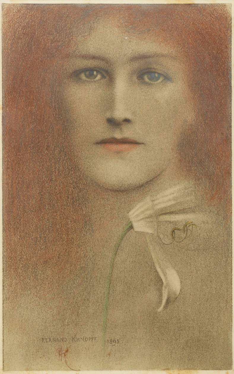 Diffidence, 1893 tekijältä Fernand Khnopff