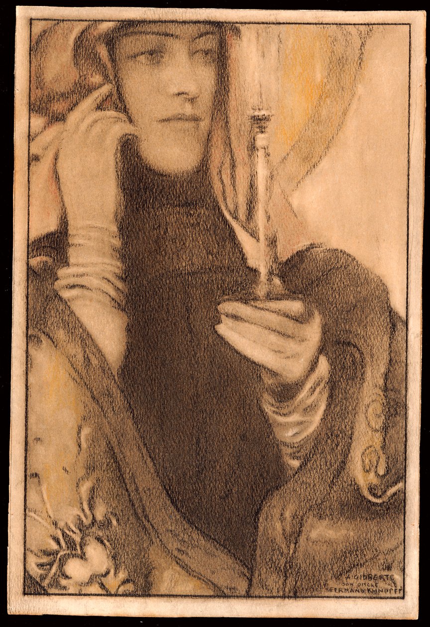 Suitsuke, 1917 tekijältä Fernand Khnopff