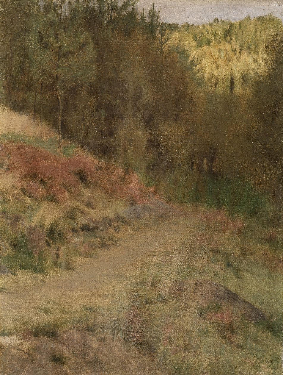 Maisema Fossetissa tekijältä Fernand Khnopff