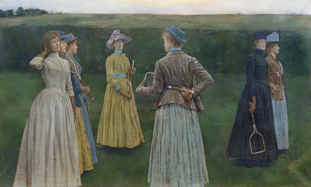 Muistoja (nurmi tennis) tekijältä Fernand Khnopff
