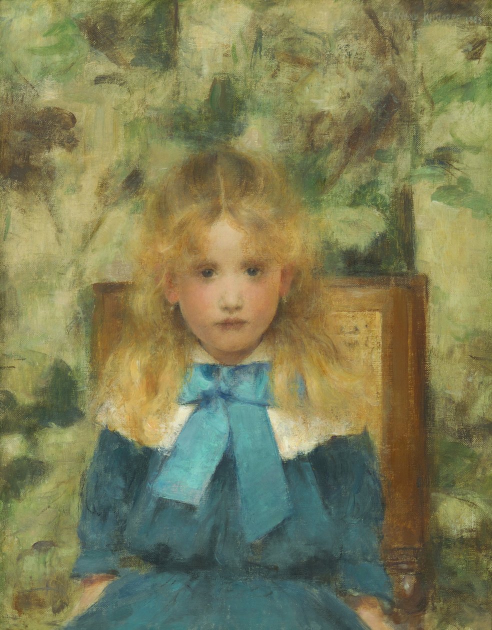 Mademoiselle Van der Hechtin muotokuva, 1883. tekijältä Fernand Khnopff