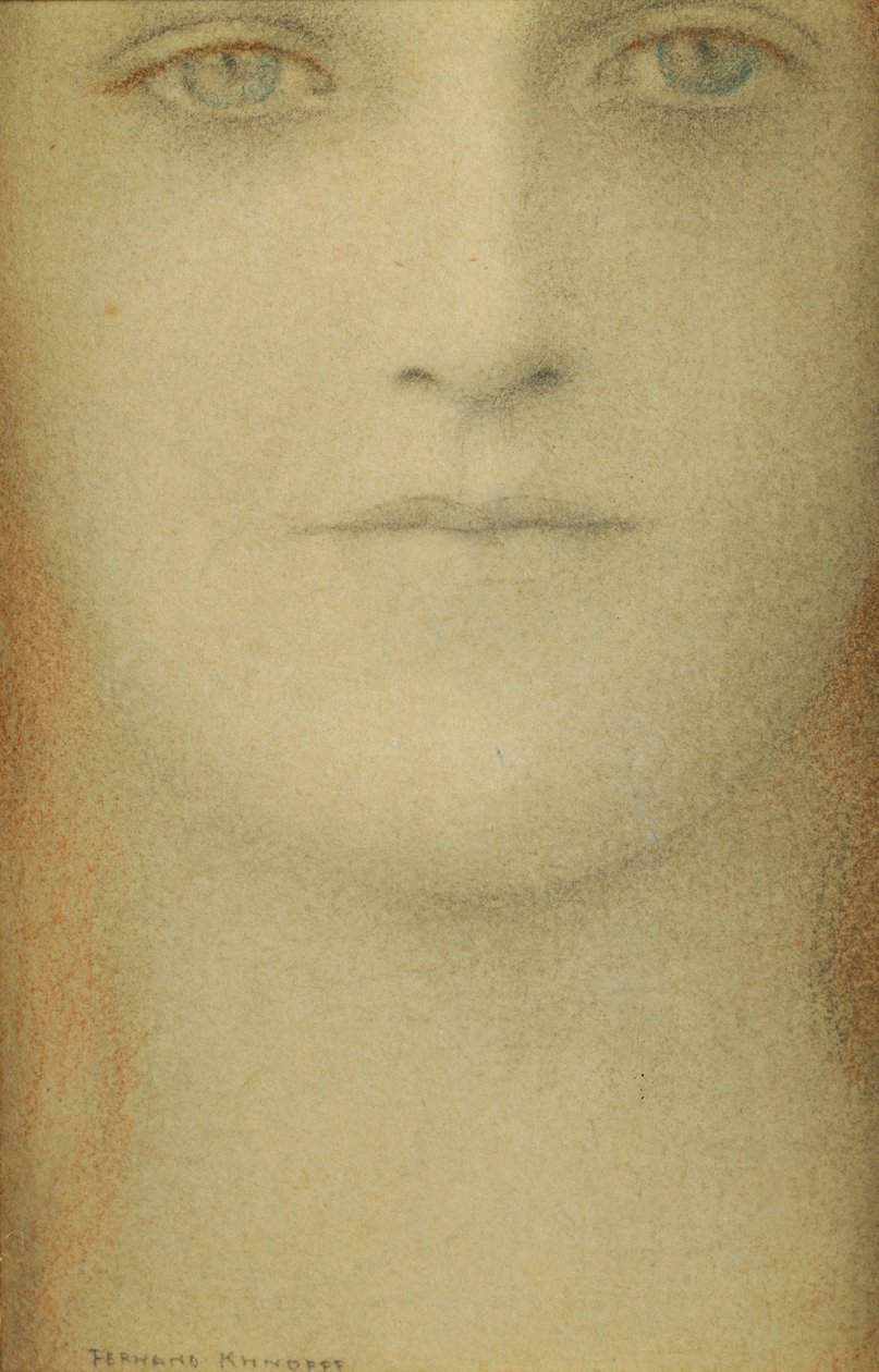 Tutkimus naisesta, 1890 tekijältä Fernand Khnopff