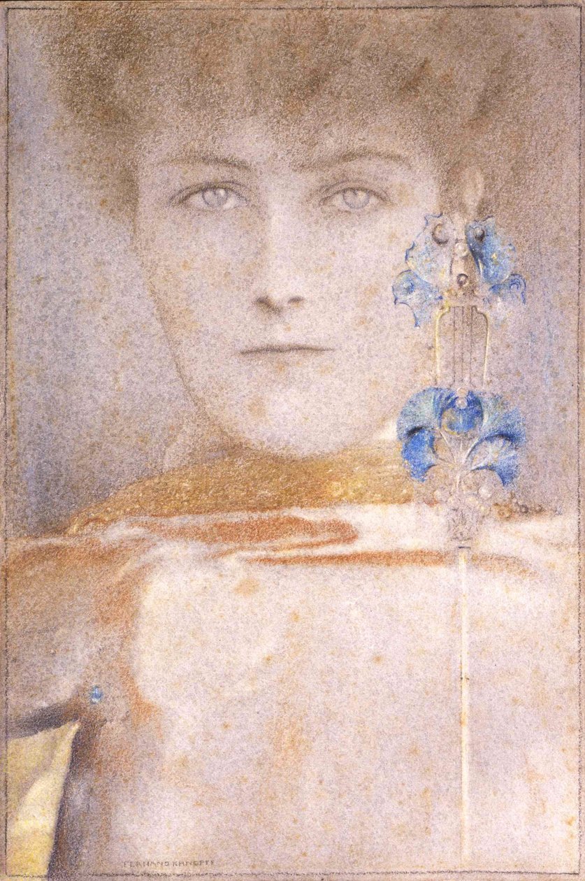 Valkoinen naamio tekijältä Fernand Khnopff
