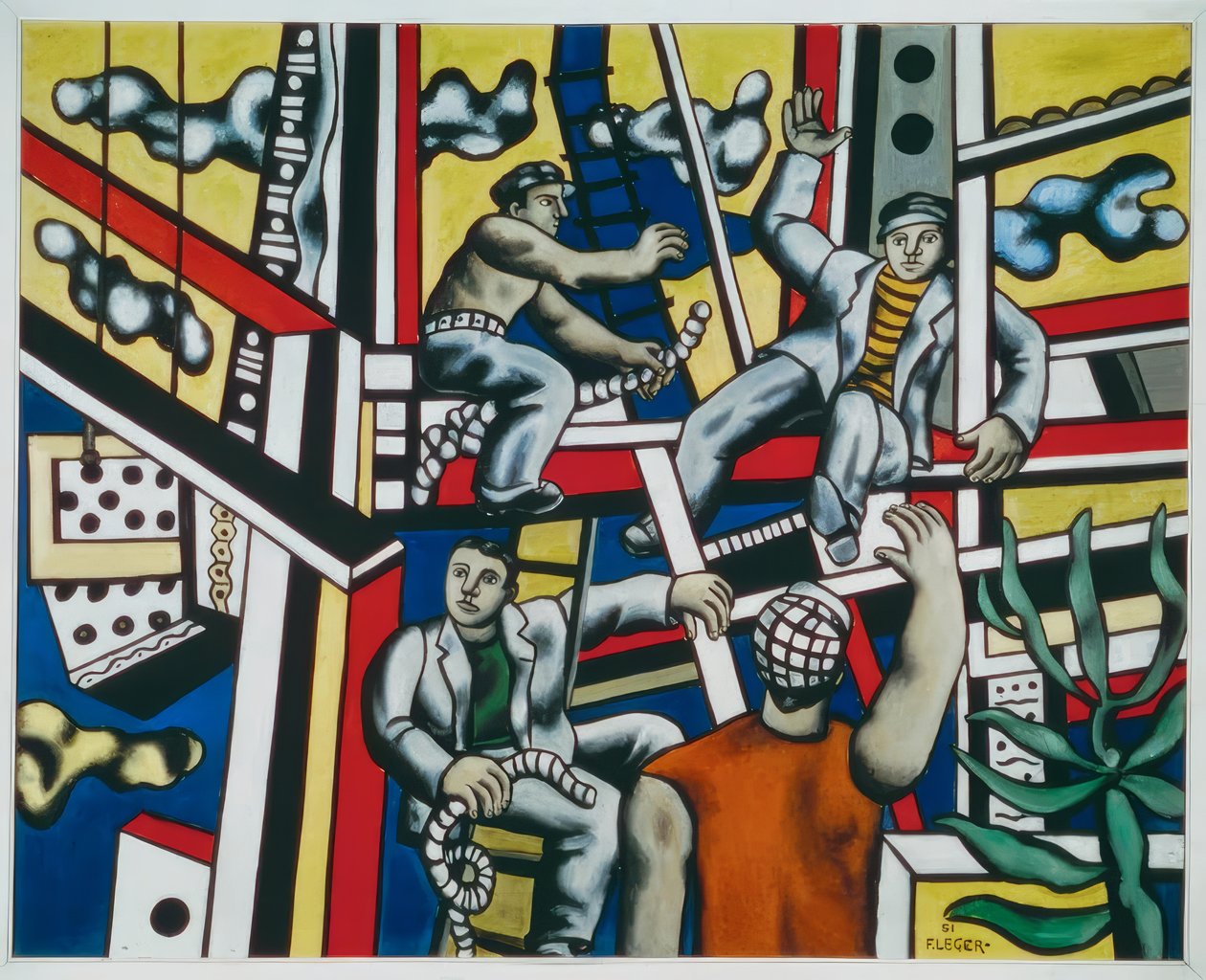 rakentajat tekijältä Fernand Leger