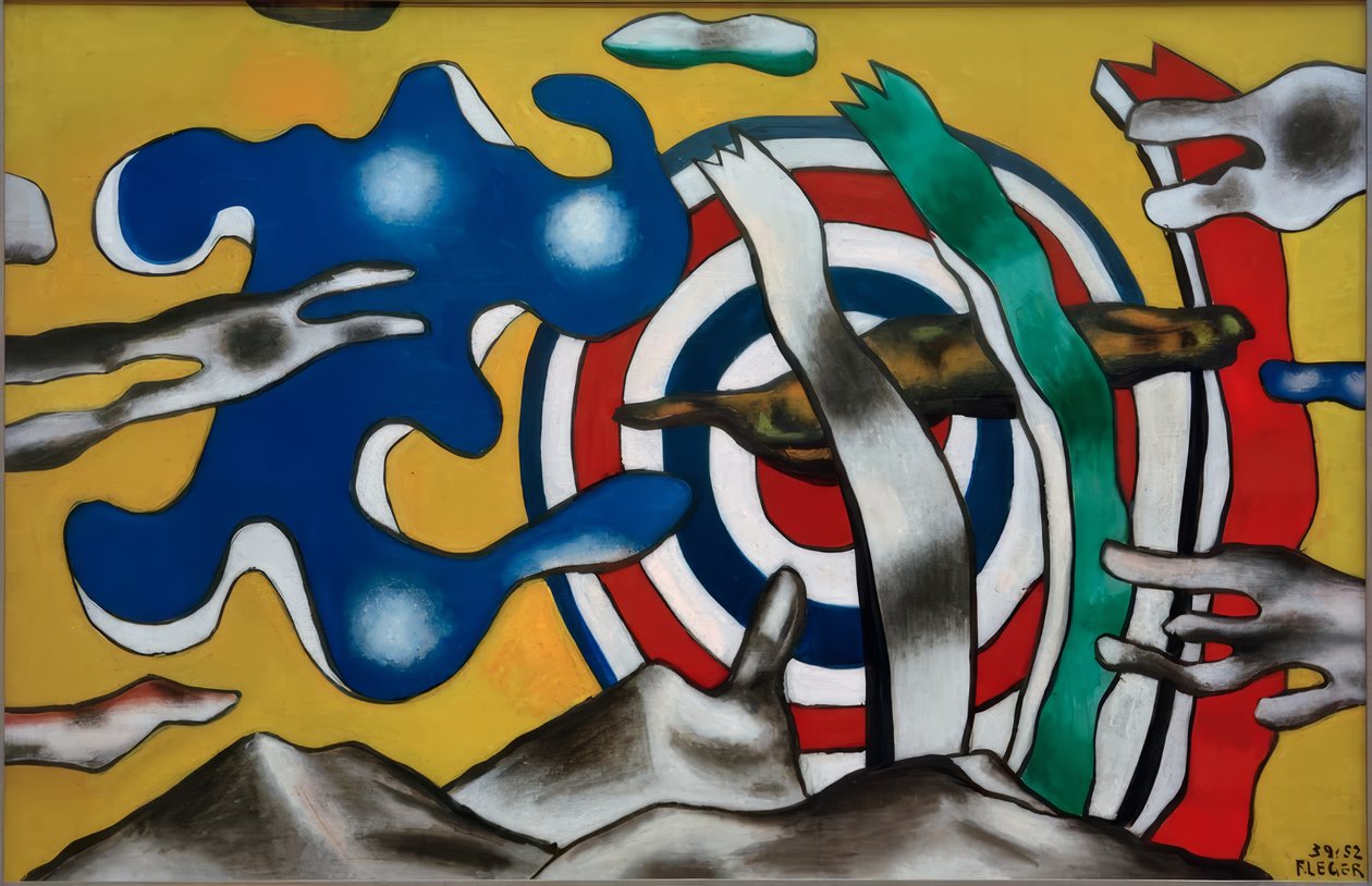 Lentokone taivaalla tekijältä Fernand Leger