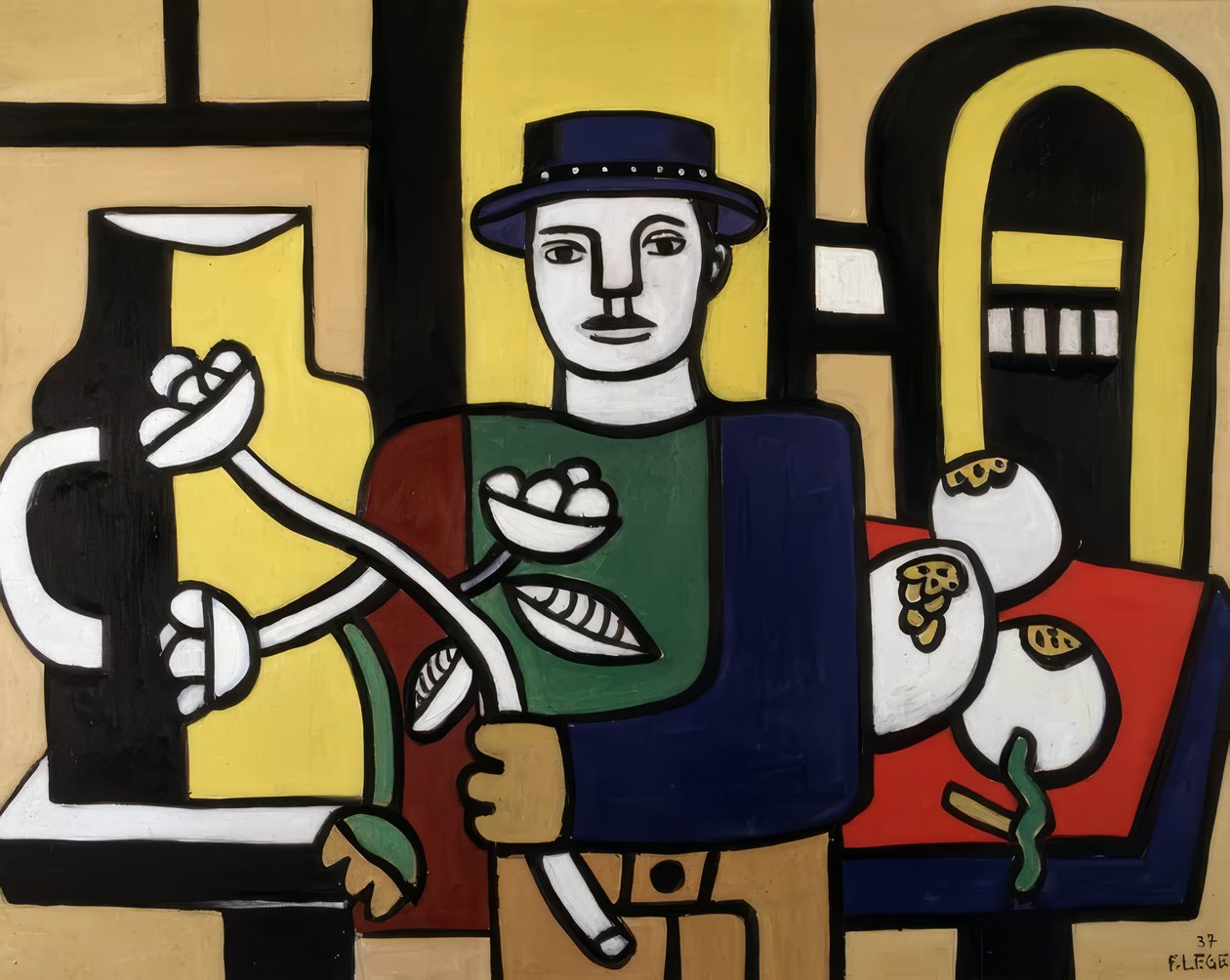 Sininen hattumies tekijältä Fernand Leger