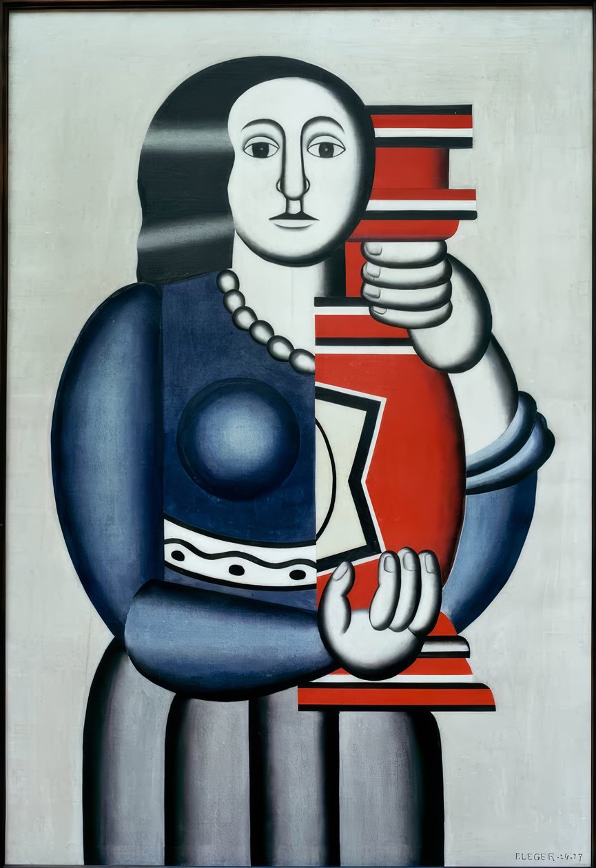 Nainen ja maljakko tekijältä Fernand Leger