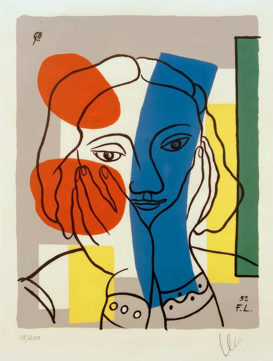 naisen pää tekijältä Fernand Leger