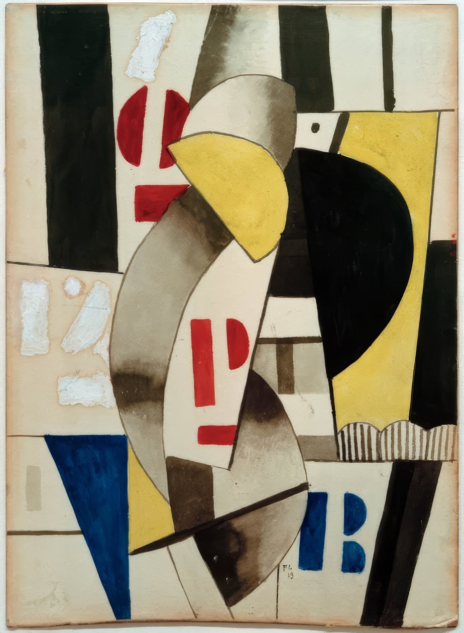 Kirjainten sommitelma tekijältä Fernand Leger