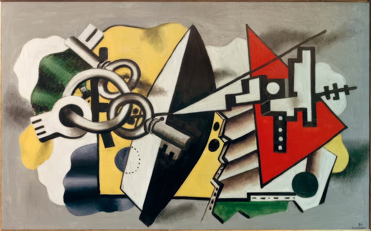 Kolmen avaimen sävellys tekijältä Fernand Leger