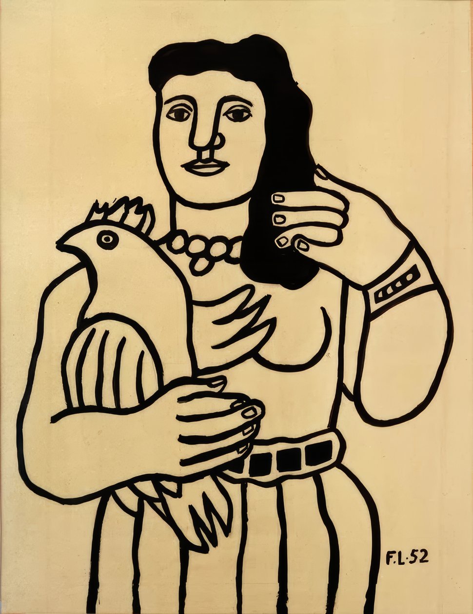 Nainen ja lintu tekijältä Fernand Leger
