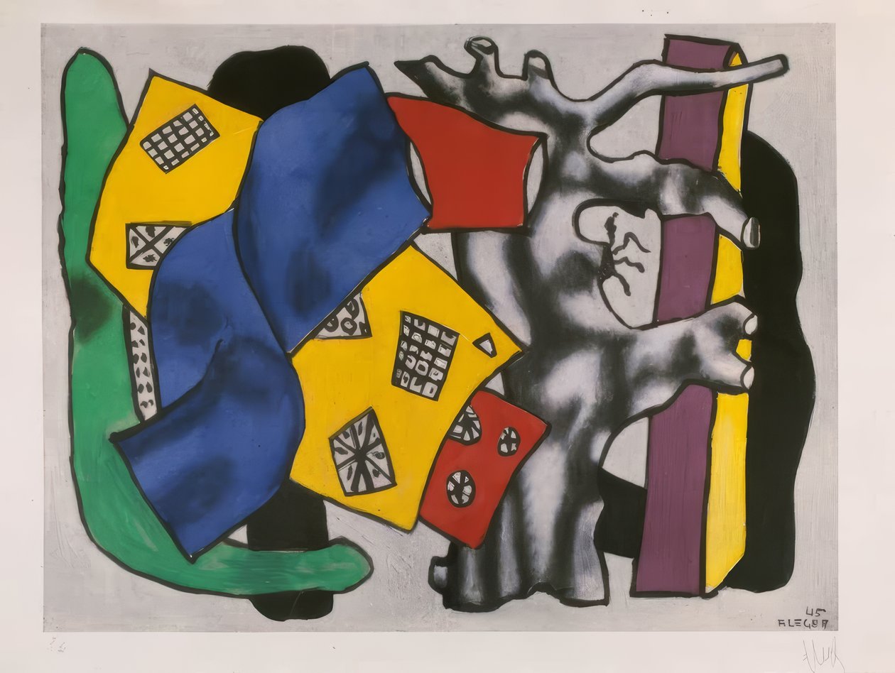 "Racines grises" (Harmaat juuret) tekijältä Fernand Leger