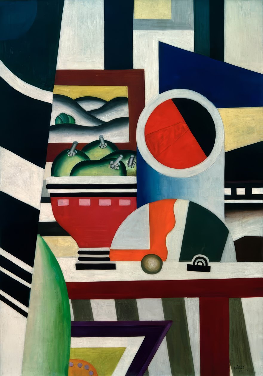 Stillleben mit Fruchtschale tekijältä Fernand Leger