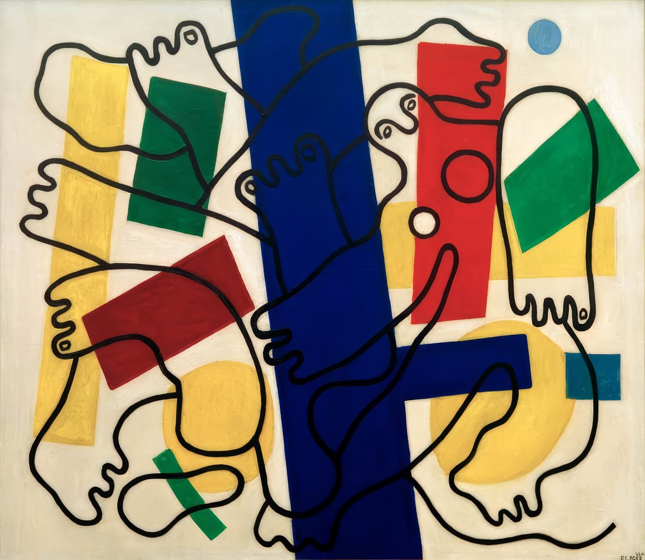 Kaksi akrobaattia (sukeltajaa) tekijältä Fernand Leger